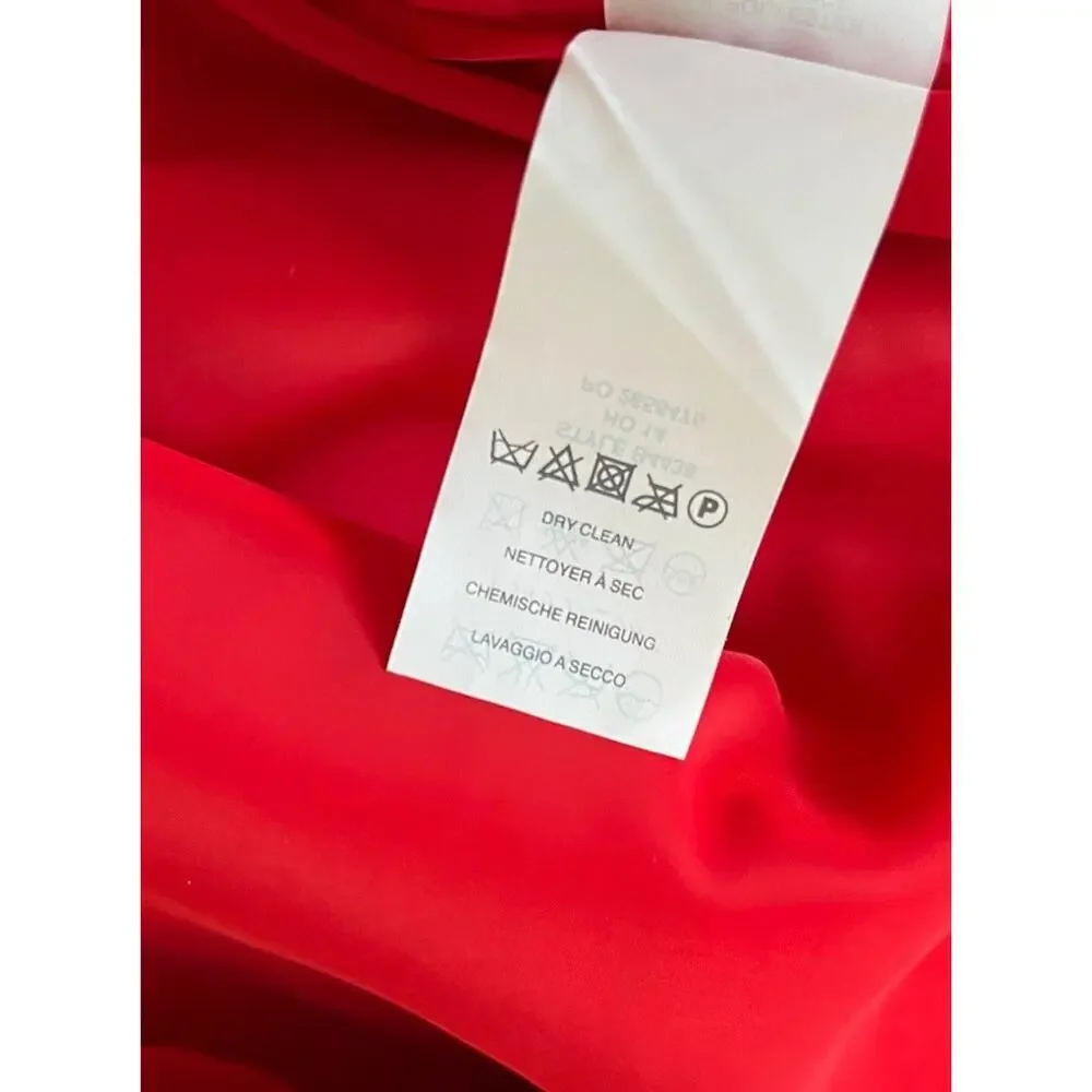J Crew Box Pleat A Line Mini Skirt Size‎ 6 Red Preppy Holiday Christmas NWT